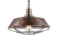 HXFFXHF Retro Vintage Chandelier E27 Industrial Pendant Hanging Ceiling Light Loft Iron Antique Hanging Light Indoor Living Room Dining Chandelier Decorative Lighting Ceiling Light (Sized 46cm)