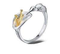 HXFFXHF Rings 925 Sterling Silver Open Bird Ring Natural Creative Adjustable Hummingbird Rings for Women s