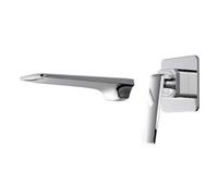 HXFFXHF Rose Gold and Bathroom Sink Faucet in-Wall Black Waterfall Basin Mixer tap Set Combination blanoir