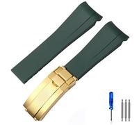 HXFFXHF Rubber Silicone Watchband 20mm 21mm For submariner daytona DEEPSEA Oysterflex -Strap Watches Band GMT watch