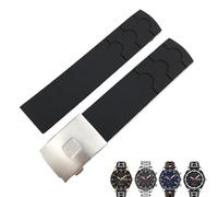 HXFFXHF Rubber Watchband 20mm Suitable for Tissot PRS516 T100417 Sports Waterproof Soft Watch Strap Free Tools Men(White Silver)