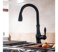 HXFFXHF Sink Taps Kitchen Taps Newest Kitchen Faucet Pull Down Down 360 Degree Rotation Nickle Orb Brushed Single Handle Sink Hot and Cold Water Mixer