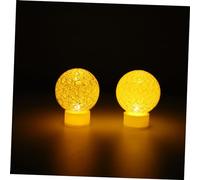 HXFFXHF Table lamp Rattan Ball Miniature lamp 20 pcs Night Light 3D Cotton Thread to Weave Light Ball Light Bulbs Table lamp