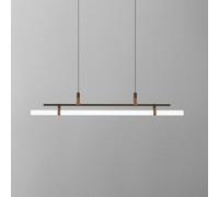 HXFFXHF Table Penadnt Long Strip Dining Romm Chandeliers Nordic LED Pendant Kitchen Island Fixture Linear Hanging Light for Bar