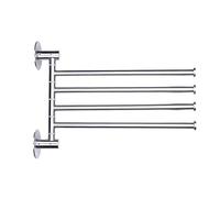 HXFFXHF Towel Rails Bathroom Rotatable Towel Rack 3 Rod and 4 Rod Towel Bar Water Bathroom Shelf Kitchen Storage Rack Tower Hanger/3 Rod