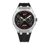 HXFFXHF Transparent Glacier Case Band Modification Kit For GT Cyber Watch Silicone Bracelet For GT Cyber Rubber Sport Strap Watchbands