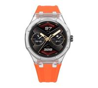 HXFFXHF Transparent Glacier Case Band Modification Kit For GT Cyber Watch Silicone Bracelet For GT Cyber Rubber Sport Strap Watchbands