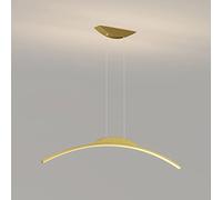 HXFFXHF Vintage Arched Linear Pendant Lighting Chandelier Hanging Light Fixture Nordic Strip Kitchen Island for Office Dining Table