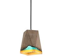 HXFFXHF Vintage Industrial E26 Bedroom Chandelier, American Village Style Pendant Light for Restaurant Dining Room, Concrete Cement Pendant Light-A 17x