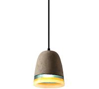 HXFFXHF Vintage Industrial E26 Bedroom Chandelier, American Village Style Pendant Light for Restaurant Dining Room, Concrete Cement Pendant Light-A 17x
