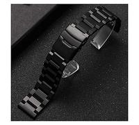 HXFFXHF Watch Strap, 18 19 20 21 22mm 23mm 24mm 25mm Solid Stainless Steel Strap Metal Folding Clasp Replacement Bracelet;