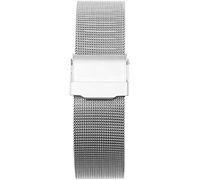 HXFFXHF Watch Strap Adjustable Stainless Steel Mesh Replacement Watch Band Breathable and Waterproof men's watches bands wrist accessories Rose gold color-22mm (Color : Silver Color, Size : 17mm)