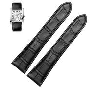 HXFFXHF Watch Strap For Cartier Tank Calibre Series Genuine Leather Mechanical Watch Men And Women 20mm 22mm 23mm 25mm Watch Band