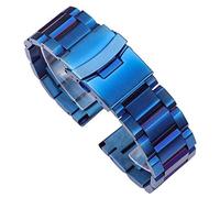 HXFFXHF watch strap stainless steel blue black gold women men band link 18mm 20mm 22mm 24mm accessoriesStrap