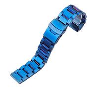 HXFFXHF watch strap stainless steel bracelet 18mm 20mm 22mm 24mm metal bands link blue black gold accessories