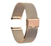 HXFFXHF watch strap universal watchband 16mm 18mm 20mm 22mm 24mm mesh stainless steel band link bracelet black rose gold silver