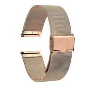 HXFFXHF watch strap universal watchband 16mm 18mm 20mm 22mm 24mm mesh stainless steel band link bracelet black rose gold silver