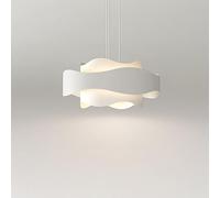 HXFFXHF White Cream LED Chandelier Cloud Shape Hanging Lamp Cute Pendant Light LED Suspension Lighting Fixtures Aluminium Indoor Lighting Adjustable Lighting for Bedroom Kitchen Island CAF