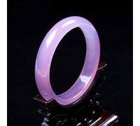 HXFFXHF Women's Bangle Bracelet, Pink Jade Bracelet, Hetian Jade, Agate and Chalcedony, Ladies Bracelet, Suitable As A for Women, Jewelry, 52-62mm,58mm,60mm