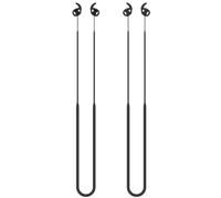 HXFRTYU 2 Packs Anti-Lost Strap for Galaxy Buds 3 Pro, Sports Soft Silicone Lanyard Accessories Compatible with Samsung Galaxy Buds 3 Pro Earbuds Secure Neck Rope (Black), Black