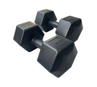 HXGN 2 x 10kg Hex Dumbbells
