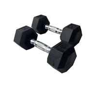 Hxgn Pro Hex Dumbbells 2 X 5Kg, Pair With Knurled Steel Handles