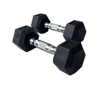 Hxgn Pro Hex Dumbbells Pair 2 X 2.5Kg - Knurled Steel Handles, Anti-Roll
