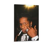 HXHDESIGN ASAP ROCKY Poster, Music Canvas Prints for Bedroom, Living Room Wall Deco 12x18inch(30x45cm) Frame-style