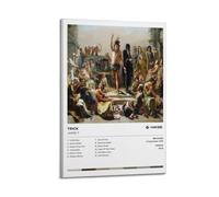 HXHDESIGN Jamie T - Trick Poster, Music Wall Art Canvas Prints for Bedroom, Living Room Wall Deco 12x18inch(30x45cm) Frame-style