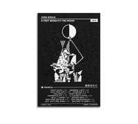 HXHDESIGN King Krule - 6 Feet Beneath The Moon Poster, Music Wall Art Canvas Prints for Bedroom, Living Room Wall Deco 16x24inch(40x60cm) Unframe-style