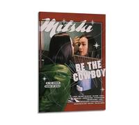 HXHDESIGN Mitski - Be The Cowboy Poster, Music Canvas Prints for Bedroom, Living Room Wall Deco 16x24inch(40x60cm) Frame-style