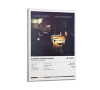 HXHDESIGN The War On Drugs - A Deeper Understanding Poster, Music Wall Art Canvas Prints for Bedroom, Living Room Wall Deco 20x30inch(50x75cm) Frame-style