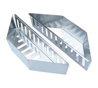Hxhsgmeh 2 PCS Charcoal Basket BBQ Grill Basket Holders Grilling Accessories As Shown Galvanized Steel Plate for 22In Barbecue Charcoal Basket Holders