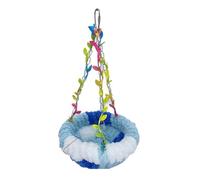Hxhsgmeh Bird Nest Warm Parrot'S Nest Cradle Nest Special Swing Bed Suspended Sleeping Nest Plush Small Bird Nest D