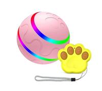 Hxhsgmeh Interactive Dog ToysSmart Electric Pet Automatic Rolling Ball Cat Dog Toys for Puppies/Small to Medium Dog with Remote Easy Install -B