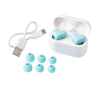 Hxhsgmeh Love Bluetooth Headset Waterproof Easy Pairing Continuous Portable In-Ear Noise Cancelling Heart Headset, Blue Easy Install Easy to Use