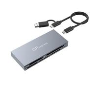 Hxhsgmeh New 6-in-1 CFexpress Type A Card Reader USB3.2 Multi-Card Simultaneous Reading 10GBps SD/TF//XD/MS/CFe-A Card Reader