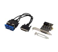 Hxhsgmeh ST336 PCIe X1 17V354 4S Industrial RS232/RS485 Communication Multifunctional Convenient Utility Control Card Easy Install Easy to Use