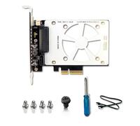 Hxhsgmeh U.2 SSD to PCIE4.0 Riser Card PCI Express 4.0 X4 X8 X16 SFF-8639 Expansion Card Computer Accessories for Windows8/10/Linux