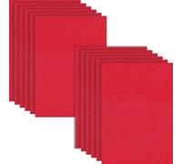 HXJDAM 10 Pcs 20x30cm Red Felt Fabric, 2mm Thick, Polyester Felt for Crafting & Arts, Sewing & DIY Projects, Halloween Christmas Fabric