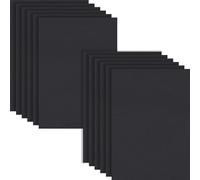 HXJDAM 10 Pcs A4 Black Felt Fabric, 2mm Thick Felt Sheets for Crafting & Arts, Stiff Felt Square for Sewing & DIY Projects, Halloween Christmas Fabric Fall Felt. Black Felt Material(20x30cm)