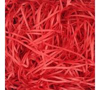 HXJDAM 150g Red Shredded Tissue Paper, Red Shredded Paper for Gift Boxes, Soft to The Touch, Ideal Gift Packaging Filler and Hamper Filling
