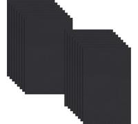 HXJDAM 16 pcs Felt Sheets, 29 cm x 18 cm Black Felt Fabric, Non-Woven Fabric for DIY Sewing, Crafts, and School Projects (7.2" X 11.6")