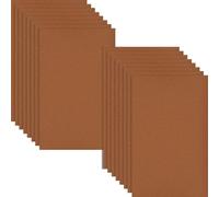 HXJDAM 16 pcs Felt Sheets, 29 cm x 18 cm Brown Felt Fabric, Non-Woven Fabric for DIY Sewing, Crafts, and School Projects (7.2" X 11.6")