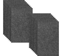 HXJDAM 16 pcs Felt Sheets, 29 cm x 18 cm Dark Grey Felt Fabric, Non-Woven Fabric for DIY Sewing, Crafts, and School Projects (7.2" X 11.6")