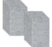 HXJDAM 16 pcs Felt Sheets, 29 cm x 18 cm Grey Felt Fabric, Non-Woven Fabric for DIY Sewing, Crafts, and School Projects (7.2" X 11.6")