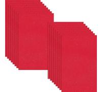 HXJDAM 16 pcs Felt Sheets, 29 cm x 18 cm Red Felt Fabric, Non-Woven Fabric for DIY Sewing, Crafts, and School Projects (7.2" X 11.6")