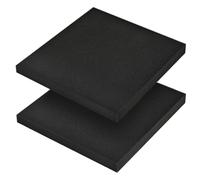 HXJDAM Black Aquarium Filter Foam Sponge - High Density Fish Tank Filter Media, Biological Mechanical Filtration Pad for Freshwater Saltwater Sumps Ponds (50x50x4cm 50 PPI 1 Pack)