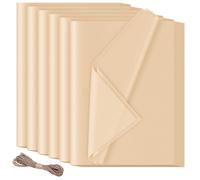 HXJDAM Khaki Tissue Paper - 60 Sheets, 70x50 cm, Gift Wrap Filler for Art Crafts, Floral, DIY, Birthday, Wedding, Halloween