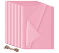 HXJDAM Pink Tissue Paper for Wrapping Gifts, 60 Sheets 70x50 cm, Gift Paper Tissue for Art Crafts, Floral DIY Birthday Wedding Halloween
